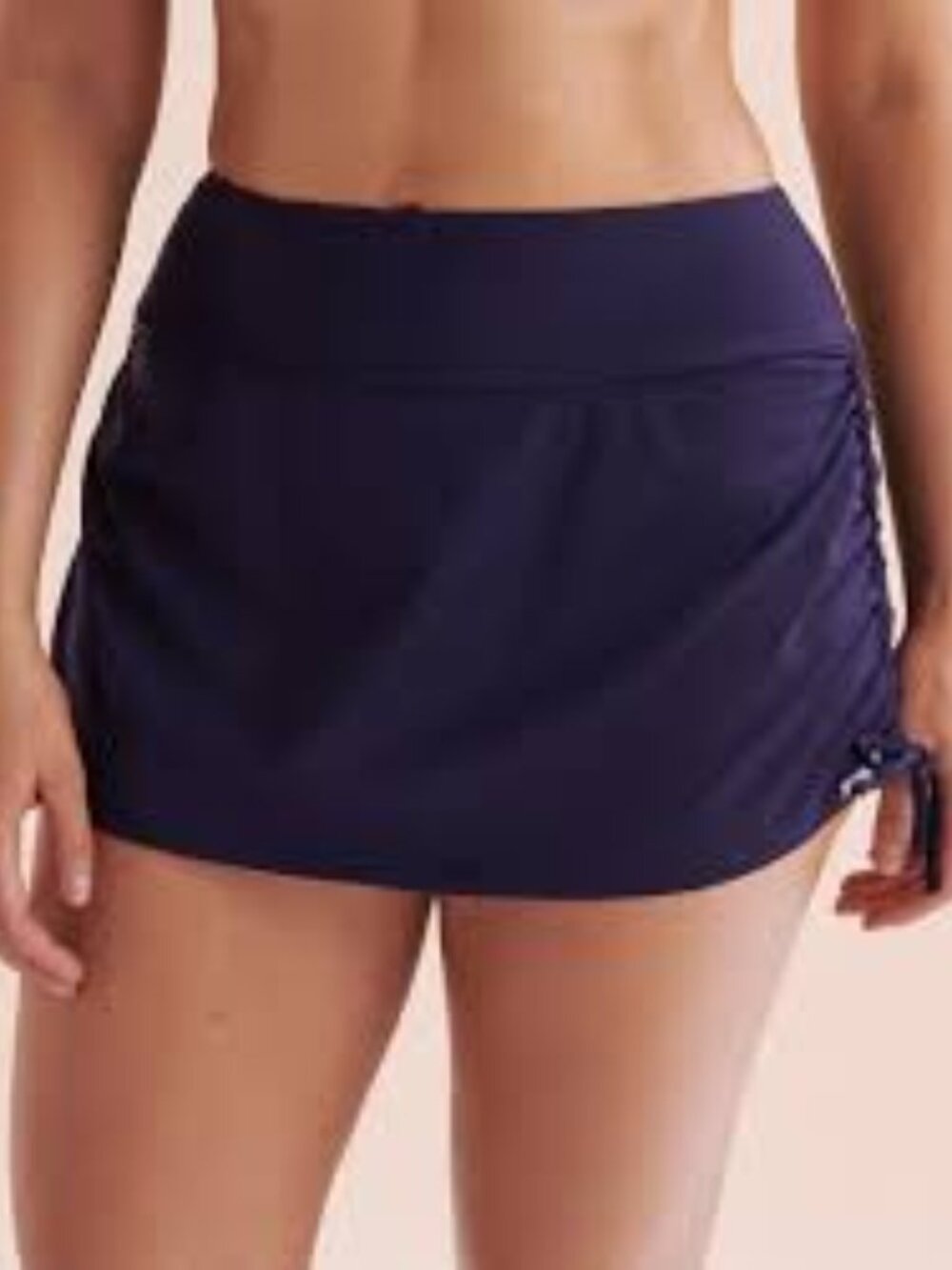 BNWT Eau de sea Blue Coastal Swim Skirt, Evening Blue, Medium